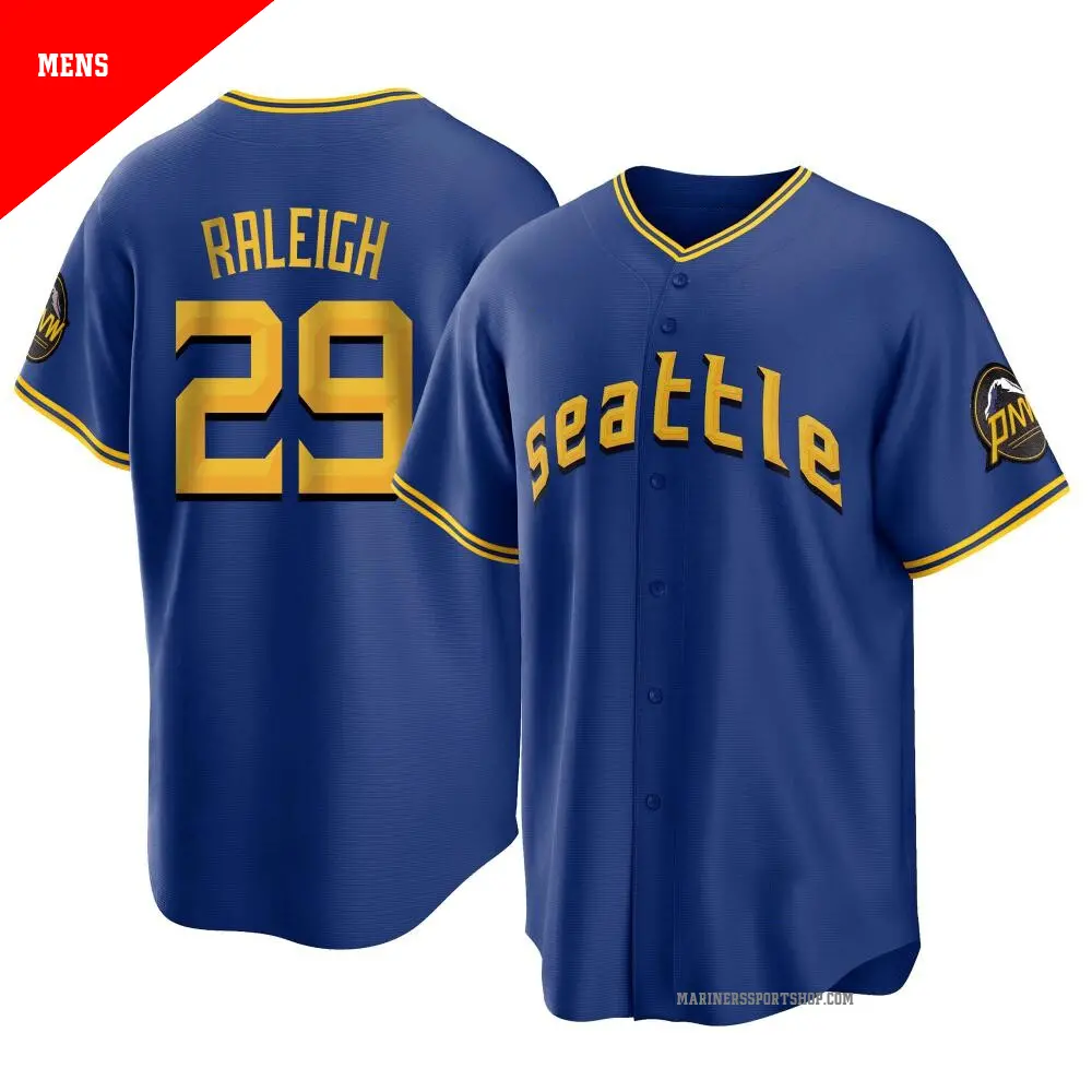 Youth #29 Cal Raleigh Seattle Mariners White Limited Home Jersey