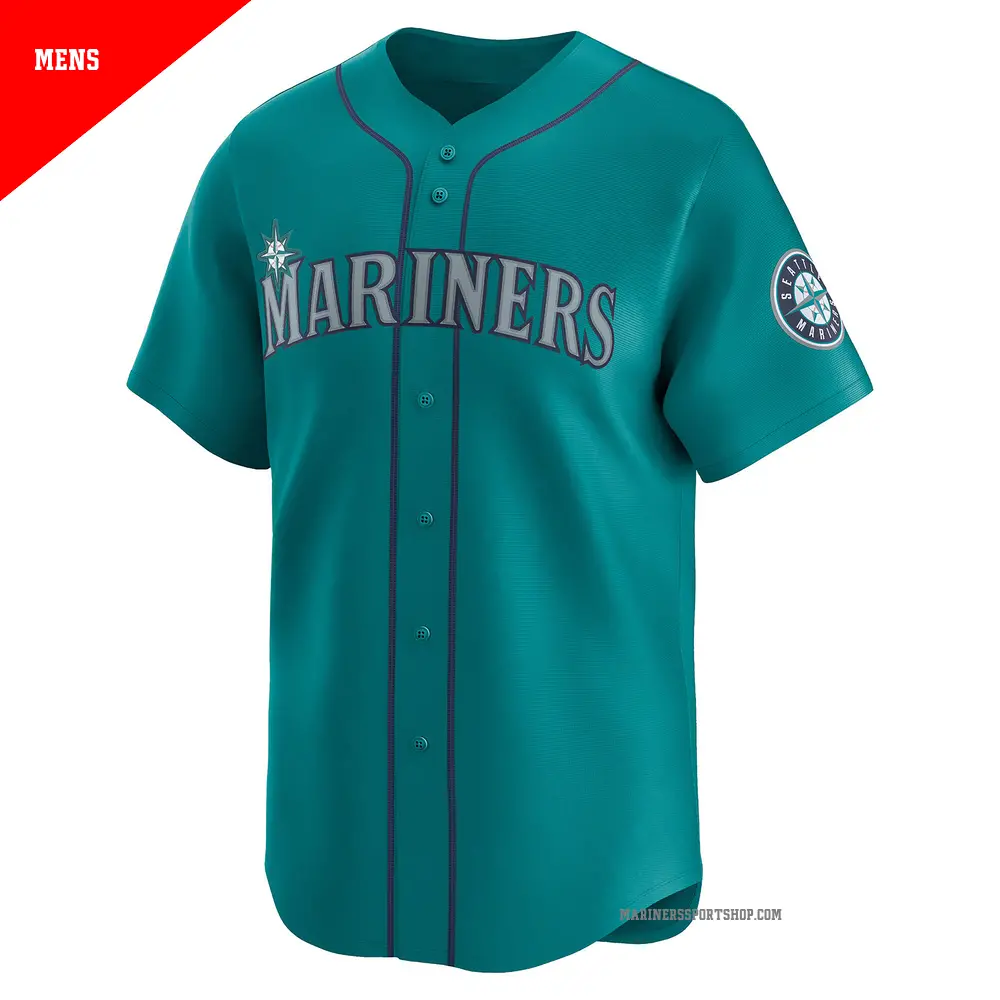 Men's #51 Ichiro Suzuki Seattle Mariners Aqua Limited