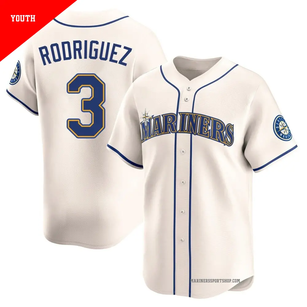Men's #3 Alex Rodriguez Seattle Mariners White Replica Home